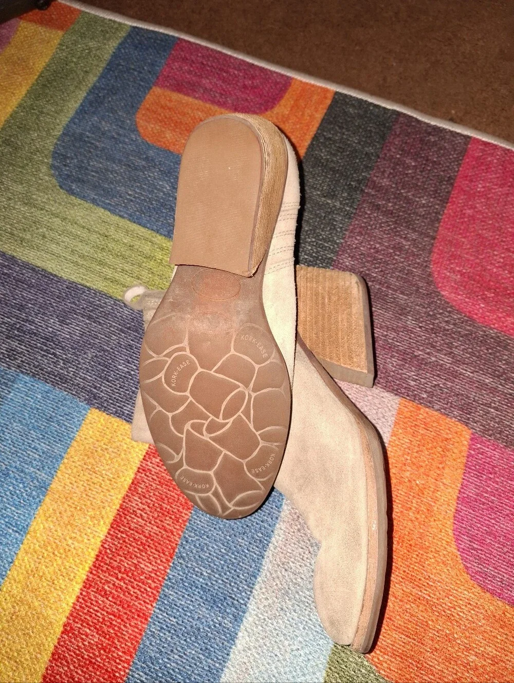 Kork Ease Women's Taupe Suede Ankle Boots Sz 8.5